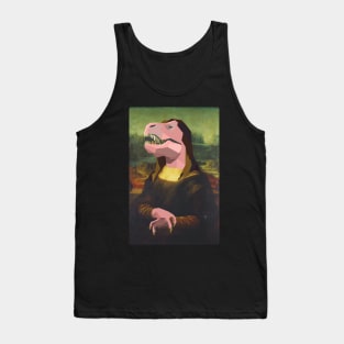 T-rex Gioconda Monna Lisa Tank Top